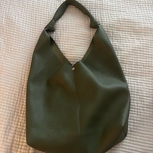 Anthropologie Love Knot Slouchy Bag Green